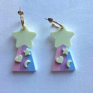 Shooting star earings